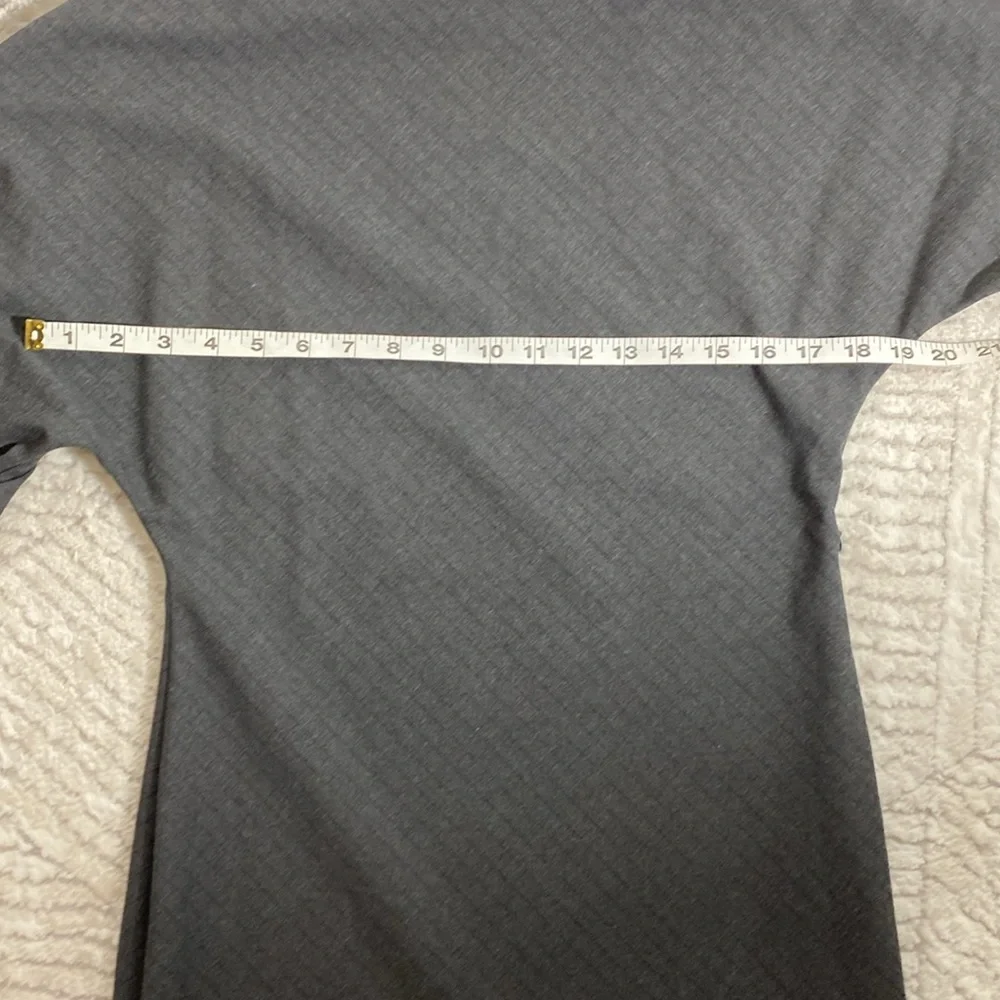 Zara Striped Gray Mini Dress Long Sleeves Size S